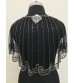 Black With Silver Beads work Rainbow Poncho