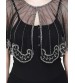 Black Rainbow Short Poncho
